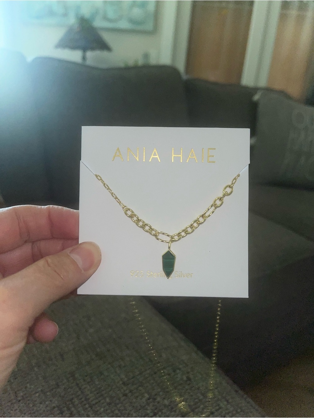 New Ania Haie Malachite Pendant Necklace & Matching Bracelet - Picture 2 of 6